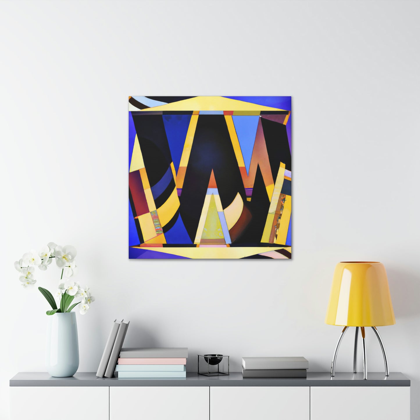 "Gleaming Wishes Art Deco" - Canvas