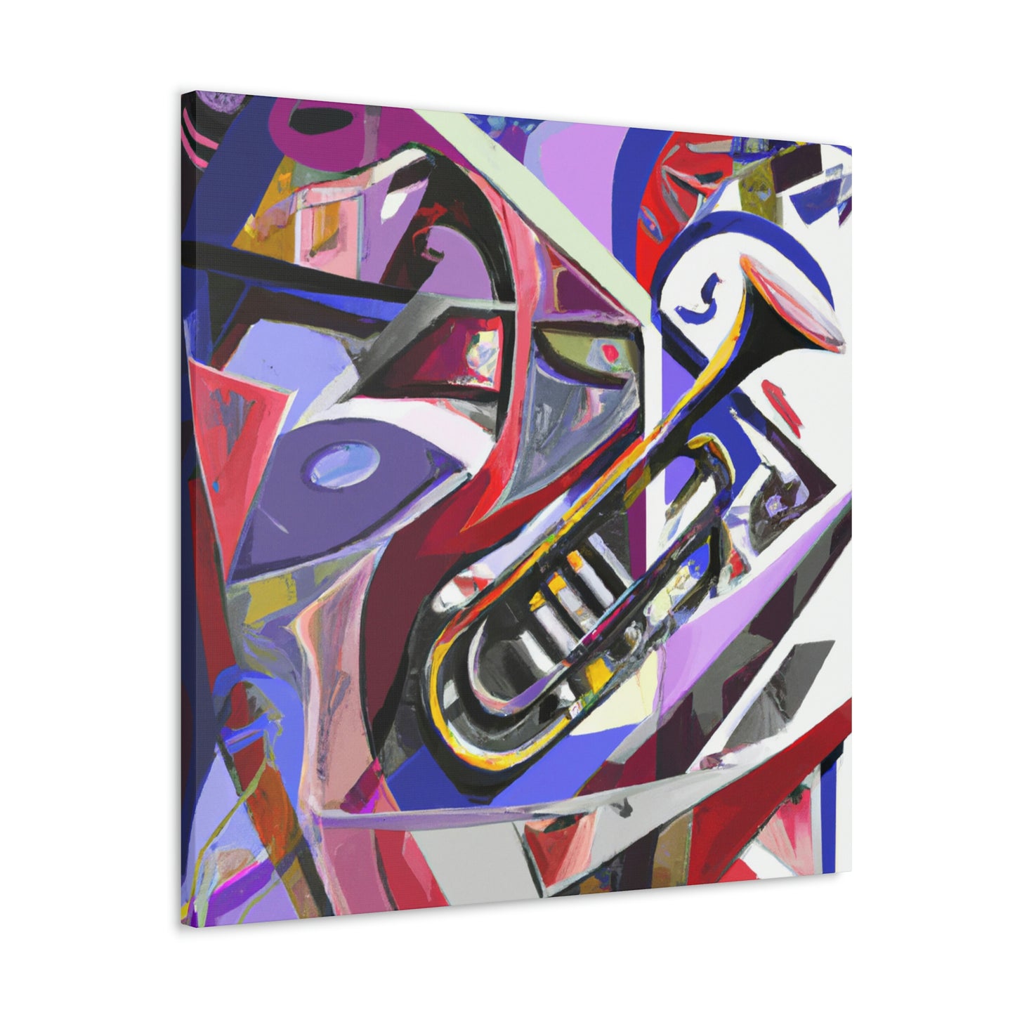 Trombone in Abstract. - Canvas