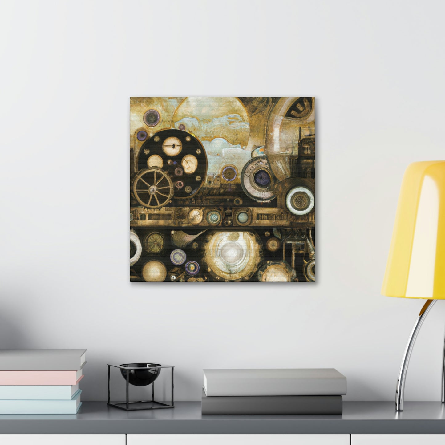 "Steampunk Cosmic Splendor" - Canvas