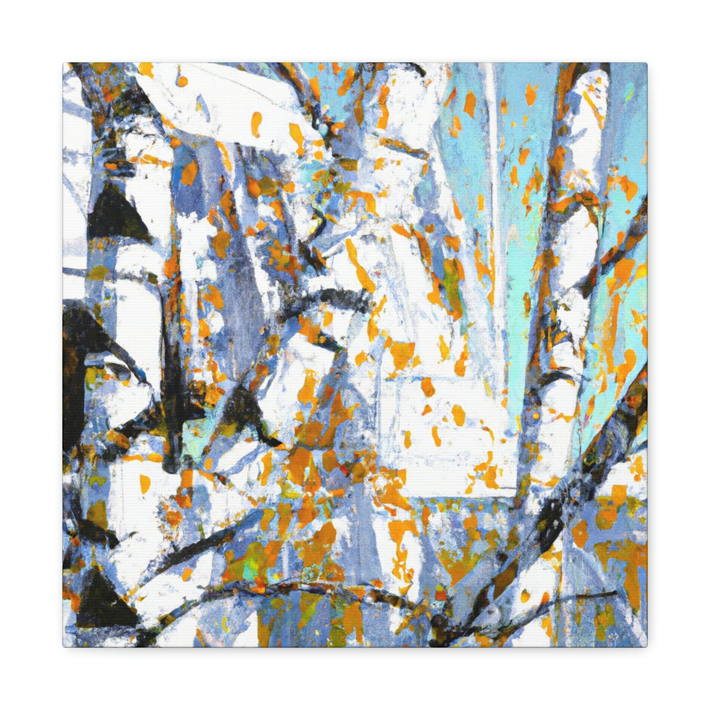 Birch Tree Pop Brilliance - Canvas