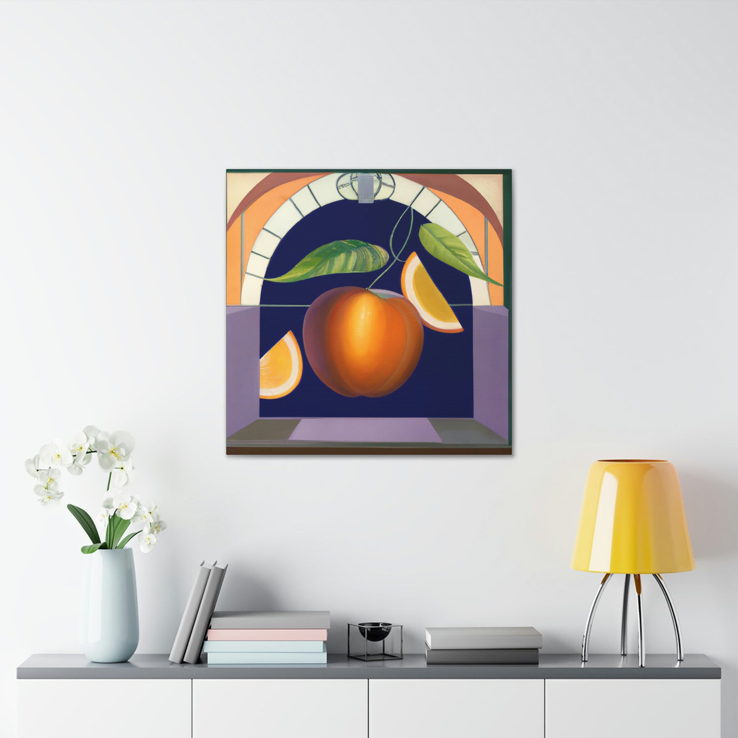 "Lush Art Deco Fruit" - Canvas