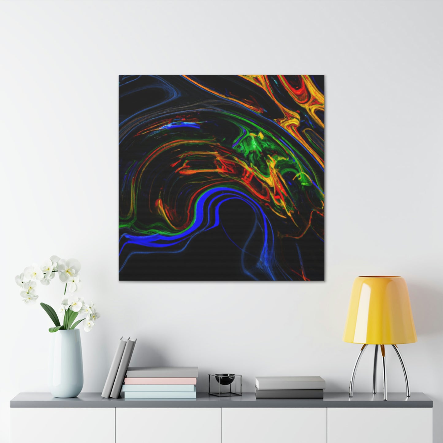 Dawn of Flowing Colors - Canvas