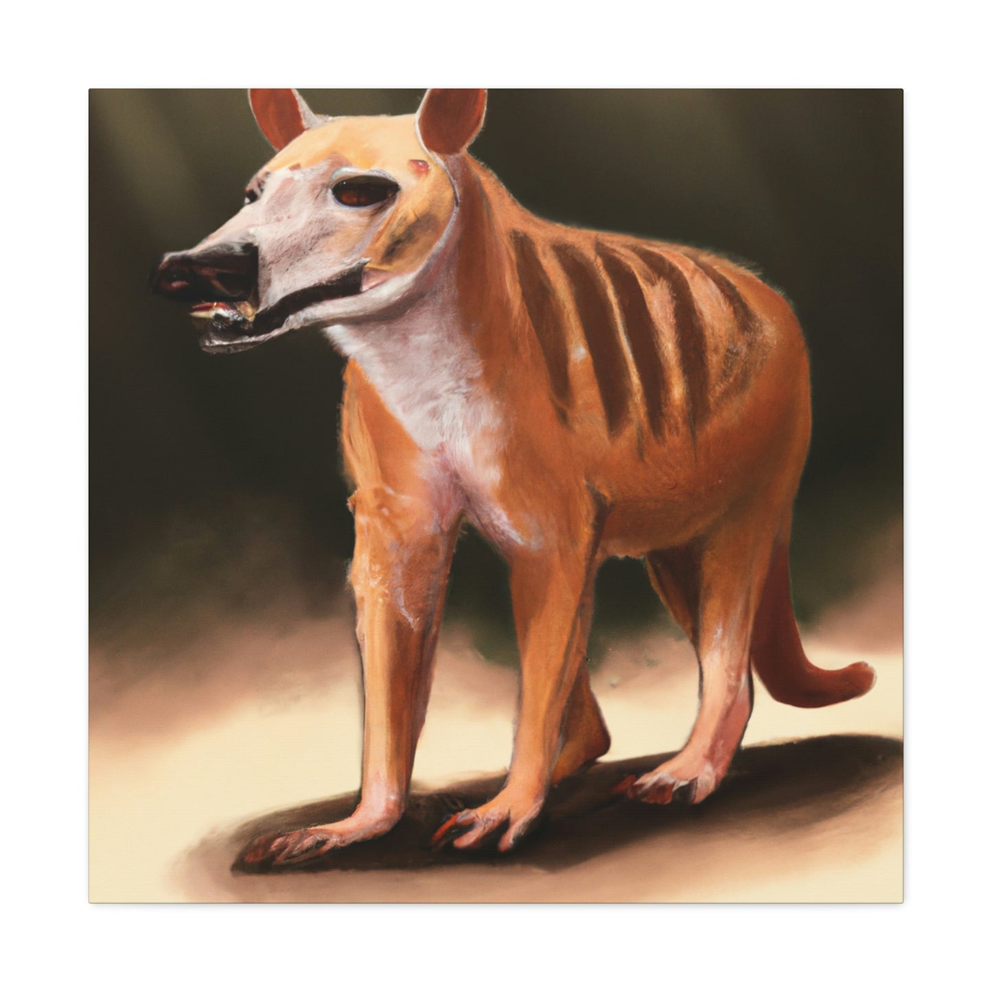 "The Tasmanian Tiger Awakens" - Canvas