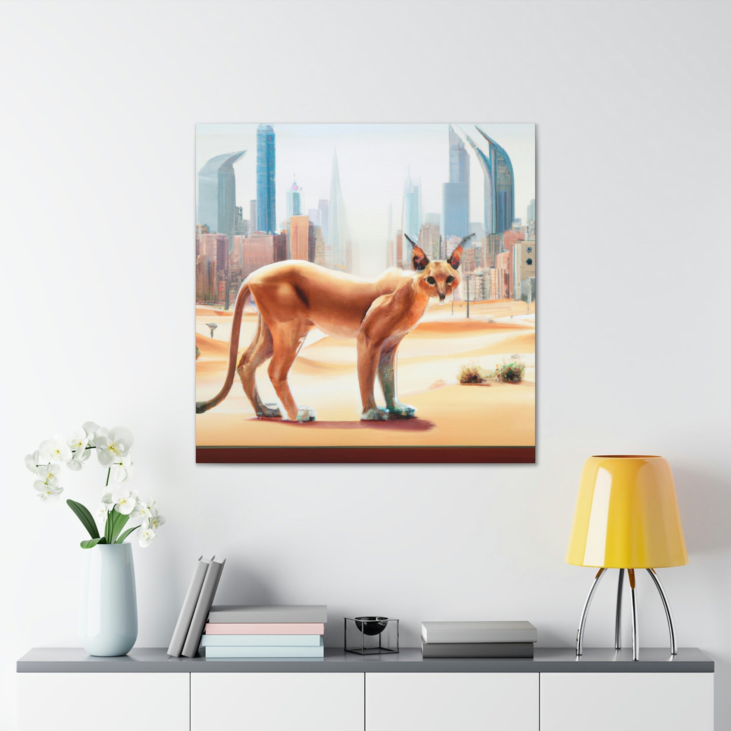 "Caracal in the City" - Canvas