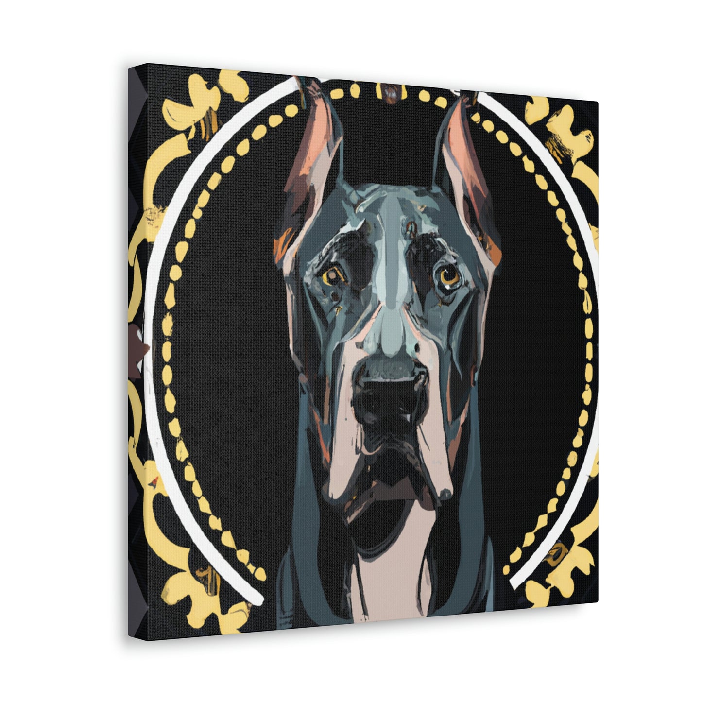 “Gilded Great Dane” - Canvas