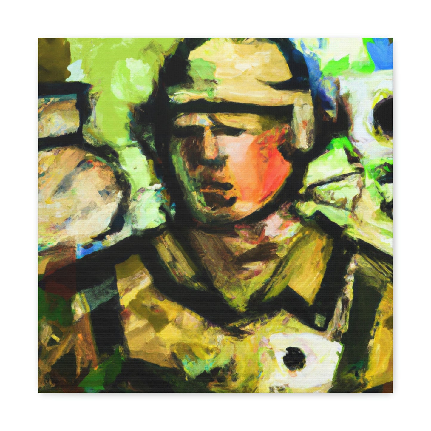 Engineer with Fauvism - Canvas