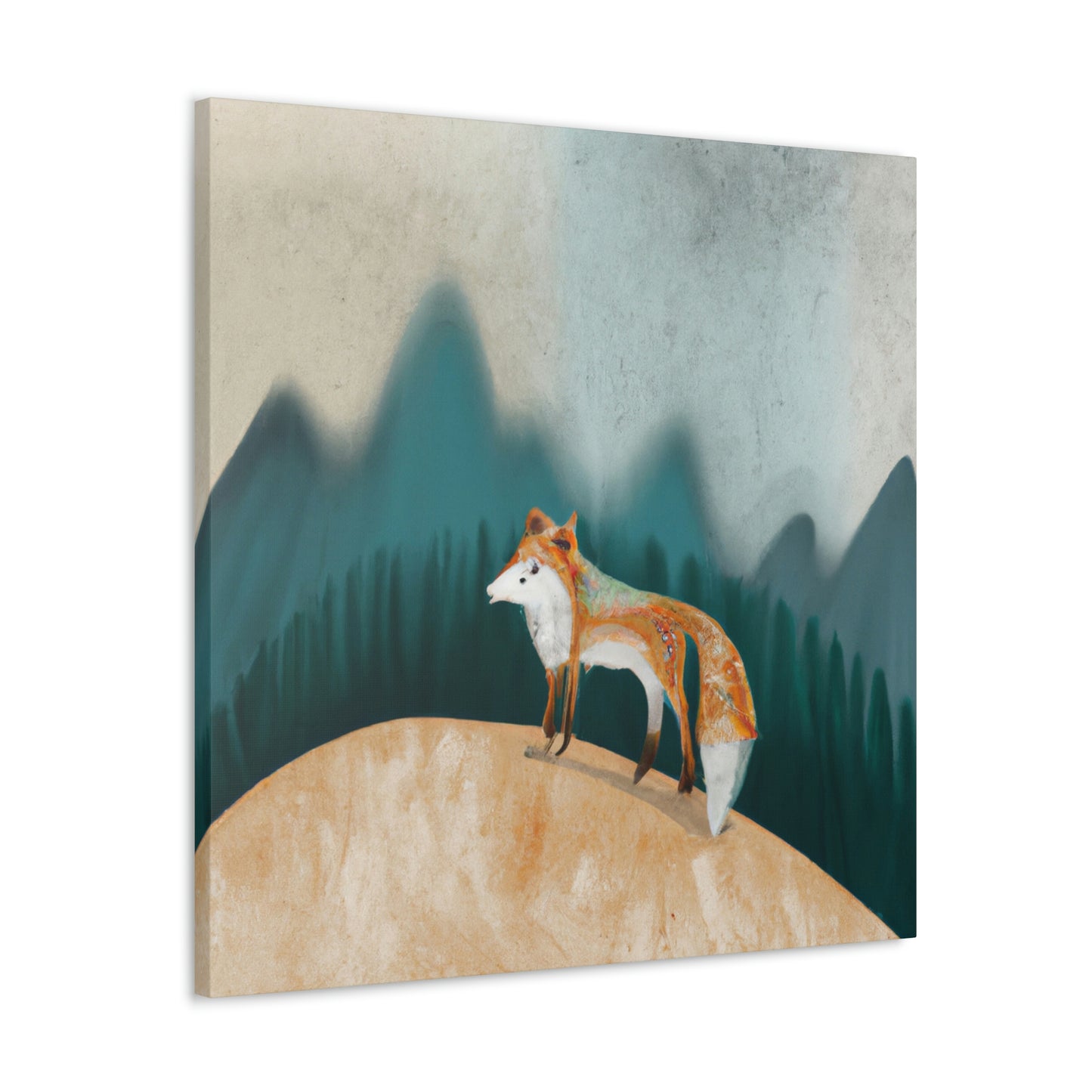 Fox On a Journey - Canvas