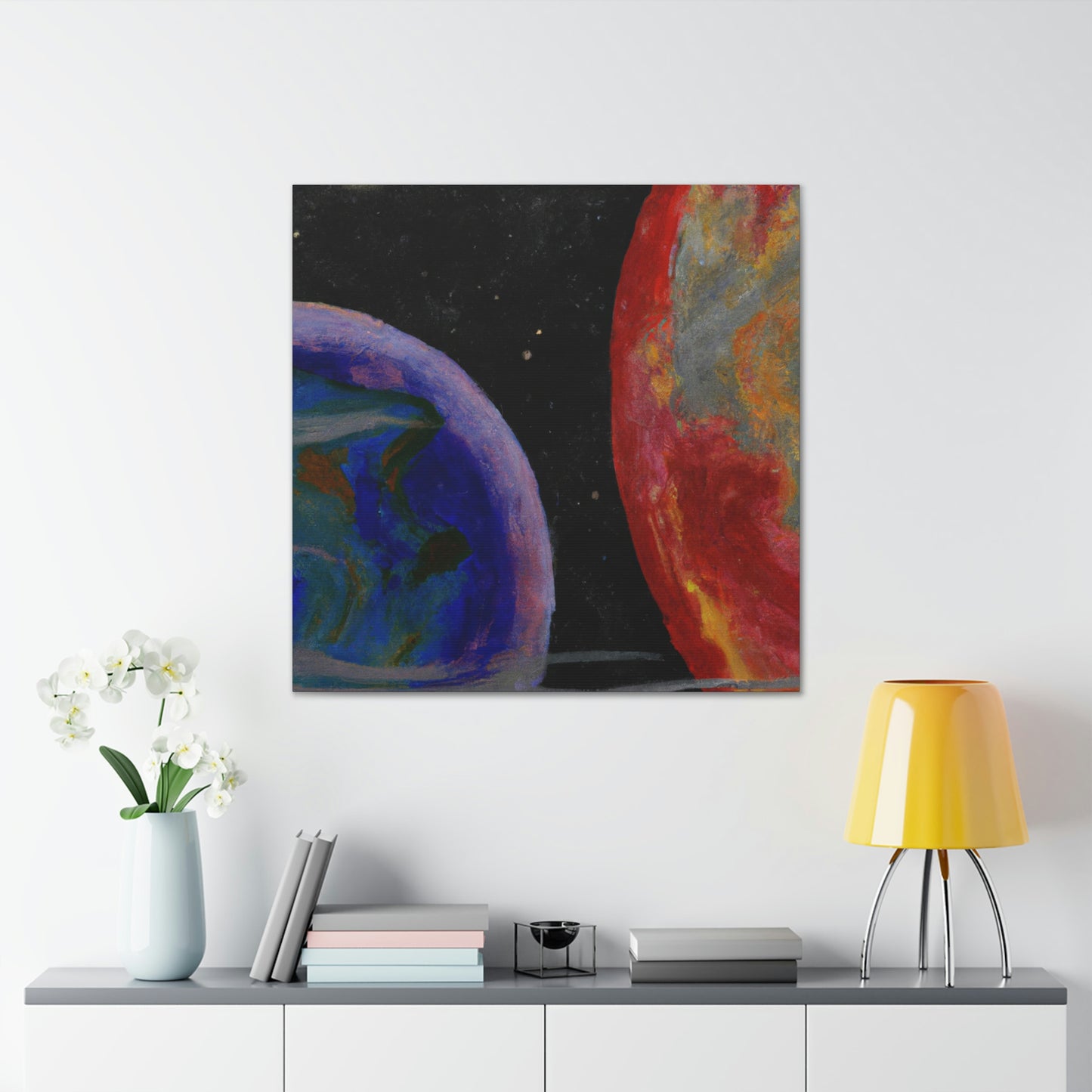 Earth's Cosmic Colors - Canvas