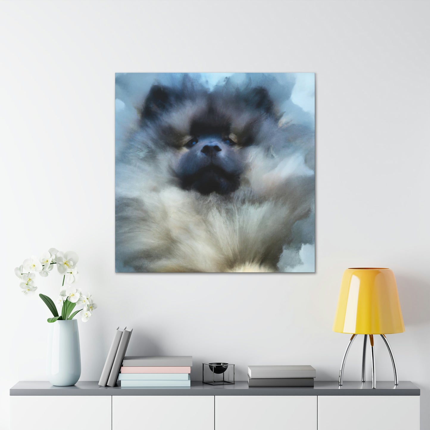 Keeshond in Abstract - Canvas