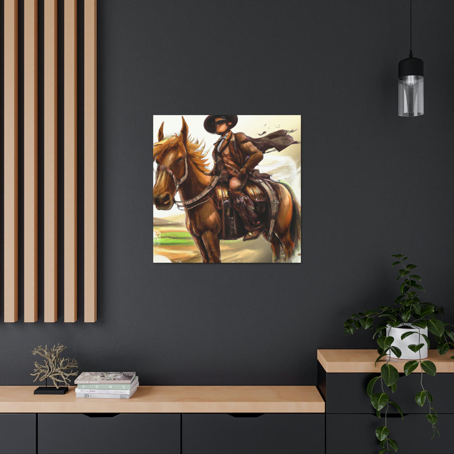 Pony Express Surrealism - Canvas