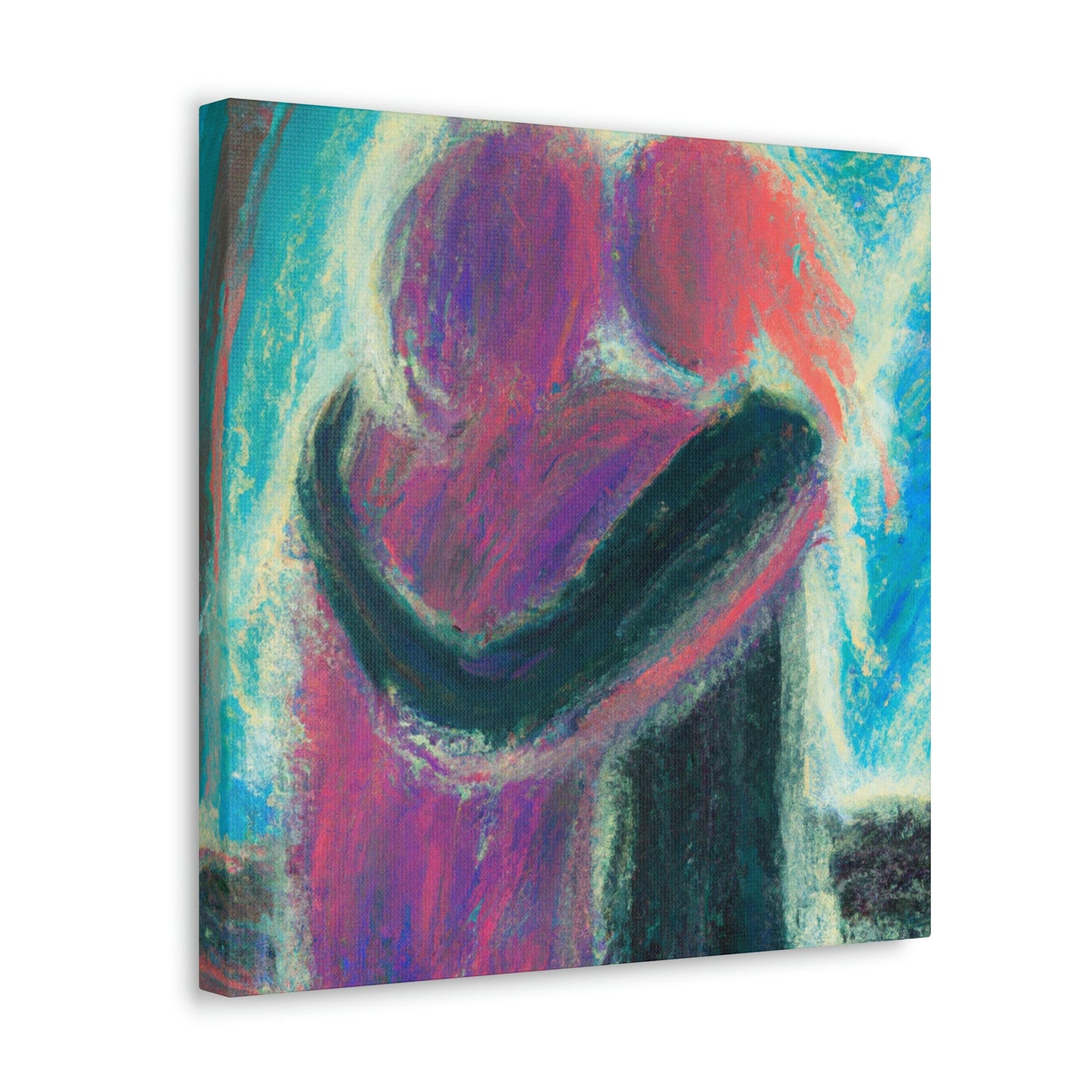 "Couples in Romantic Embrace" - Canvas