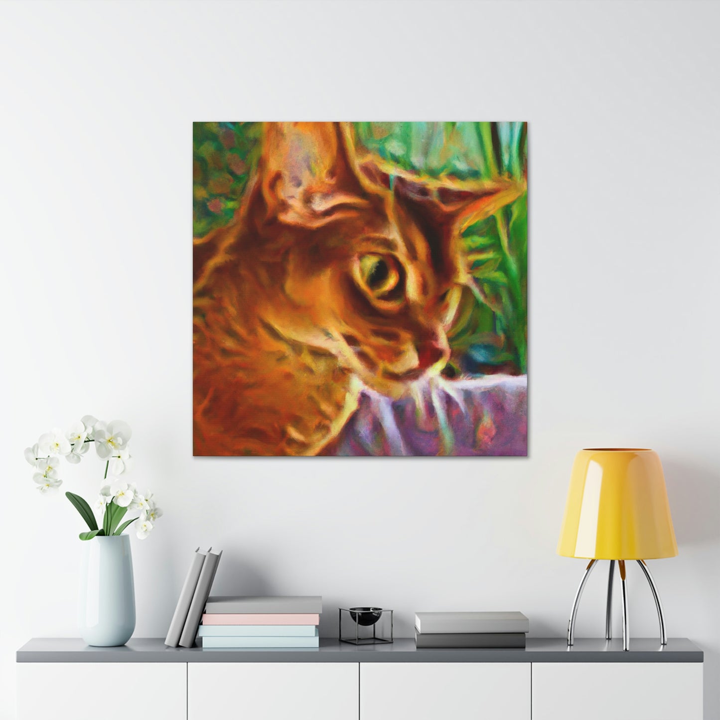 "Abyssinian Colorful Dreams" - Canvas