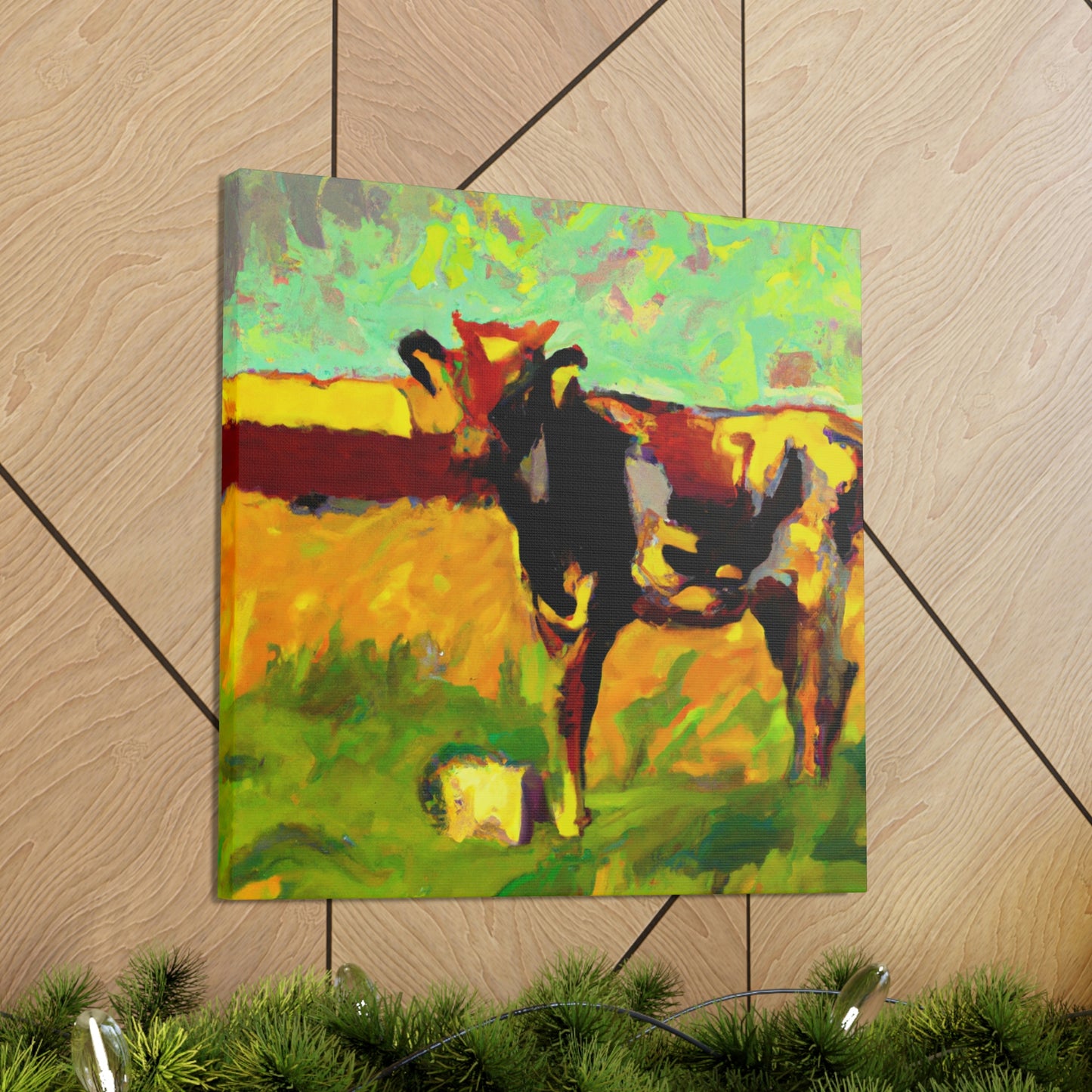 Jersey Cow Expressionism - Canvas