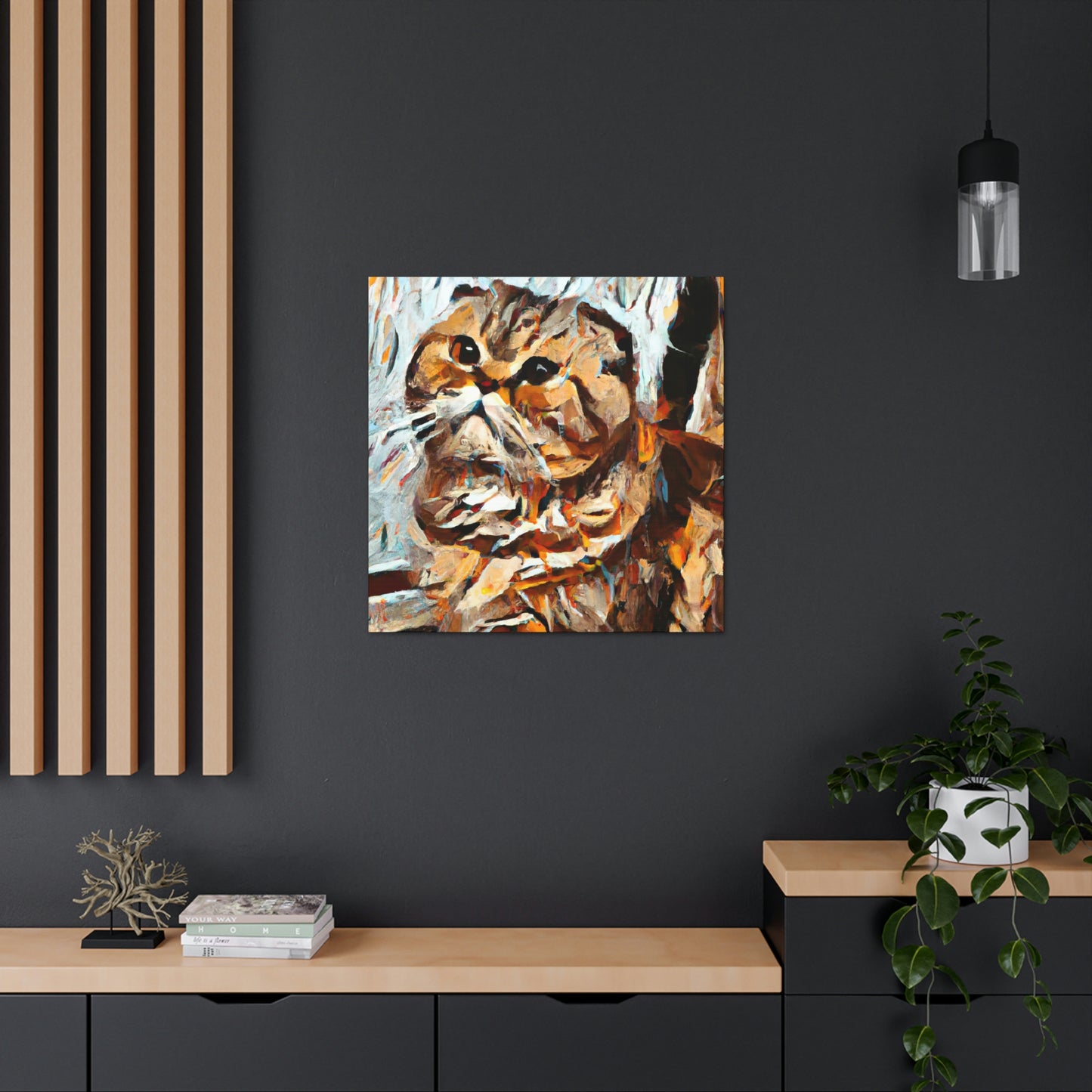 Scottish Fold Abstraction - Canvas