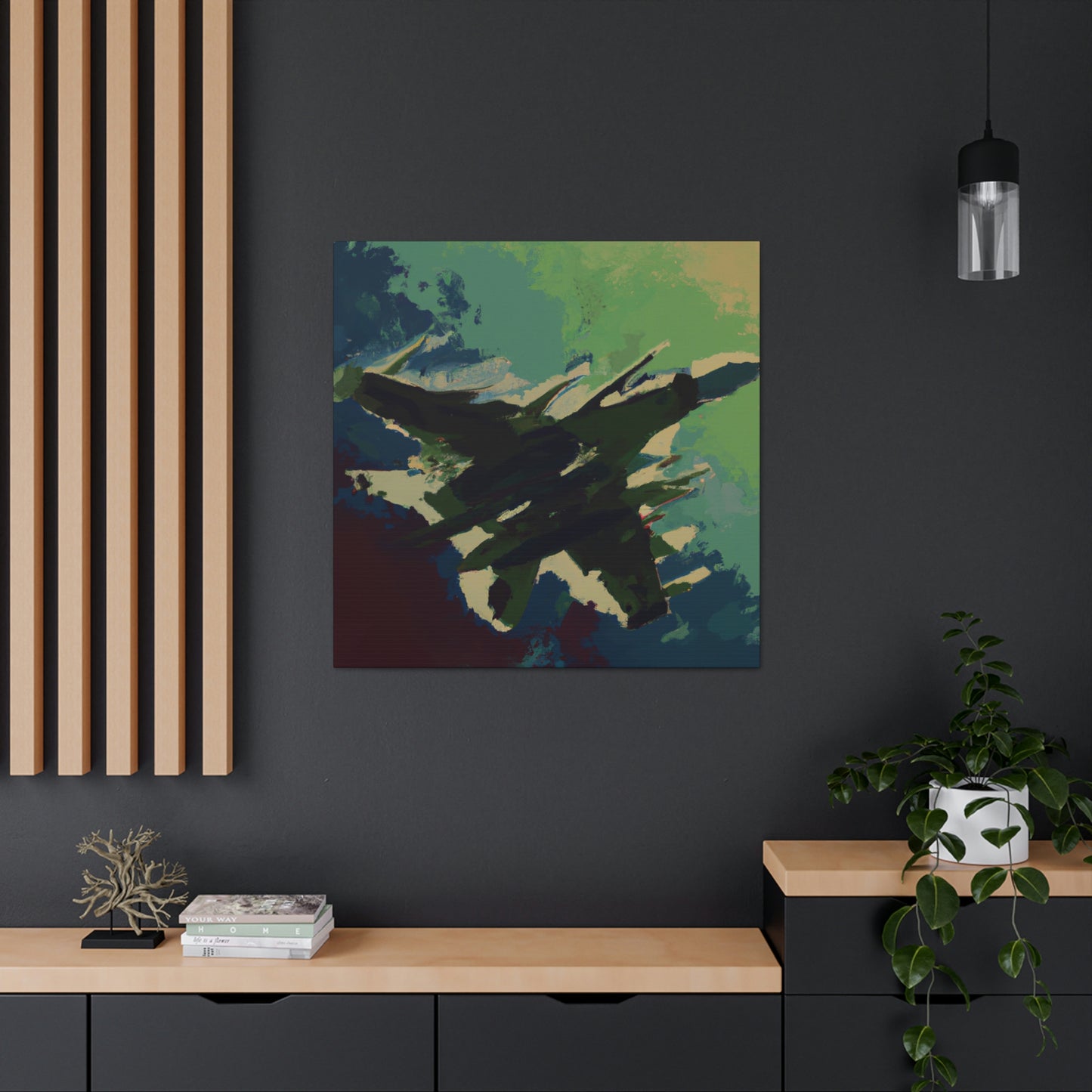 "Wings of Freedom Fighter" - Canvas