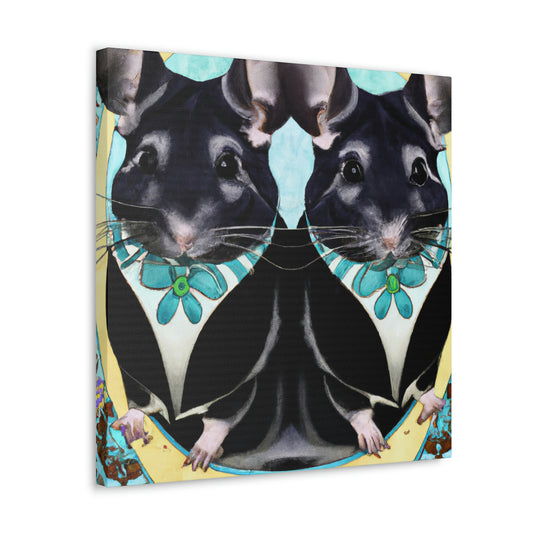 Chinchillas in Art Deco - Canvas