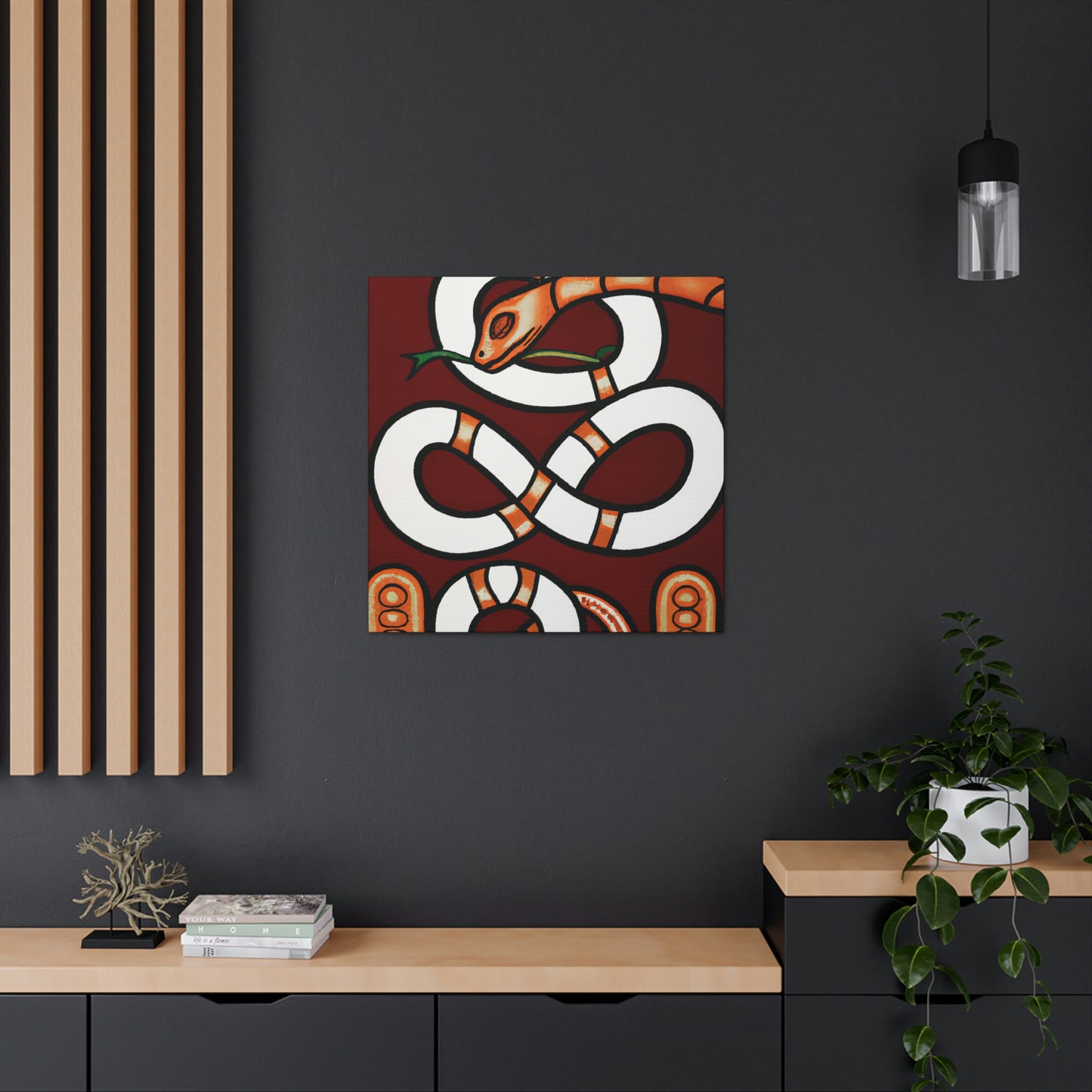 "Slithering Art Deco" - Canvas