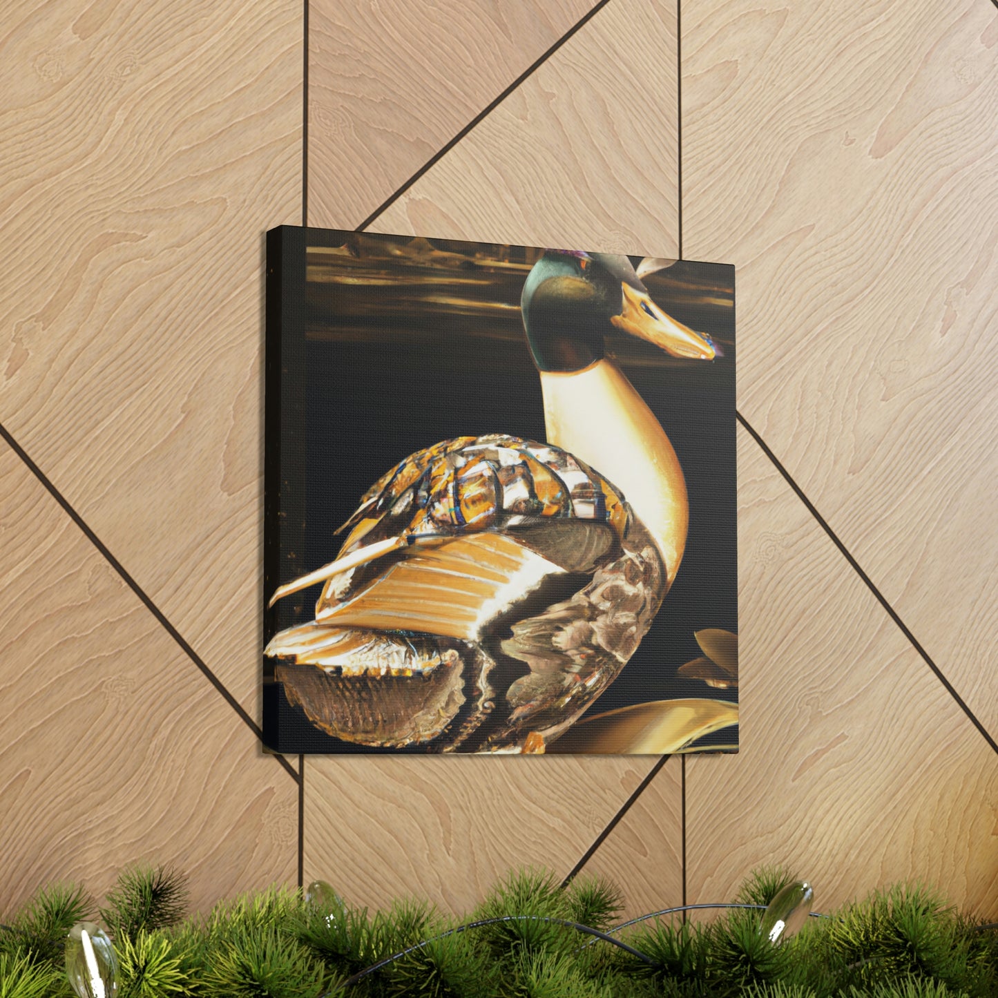 Mallard in Art Deco - Canvas