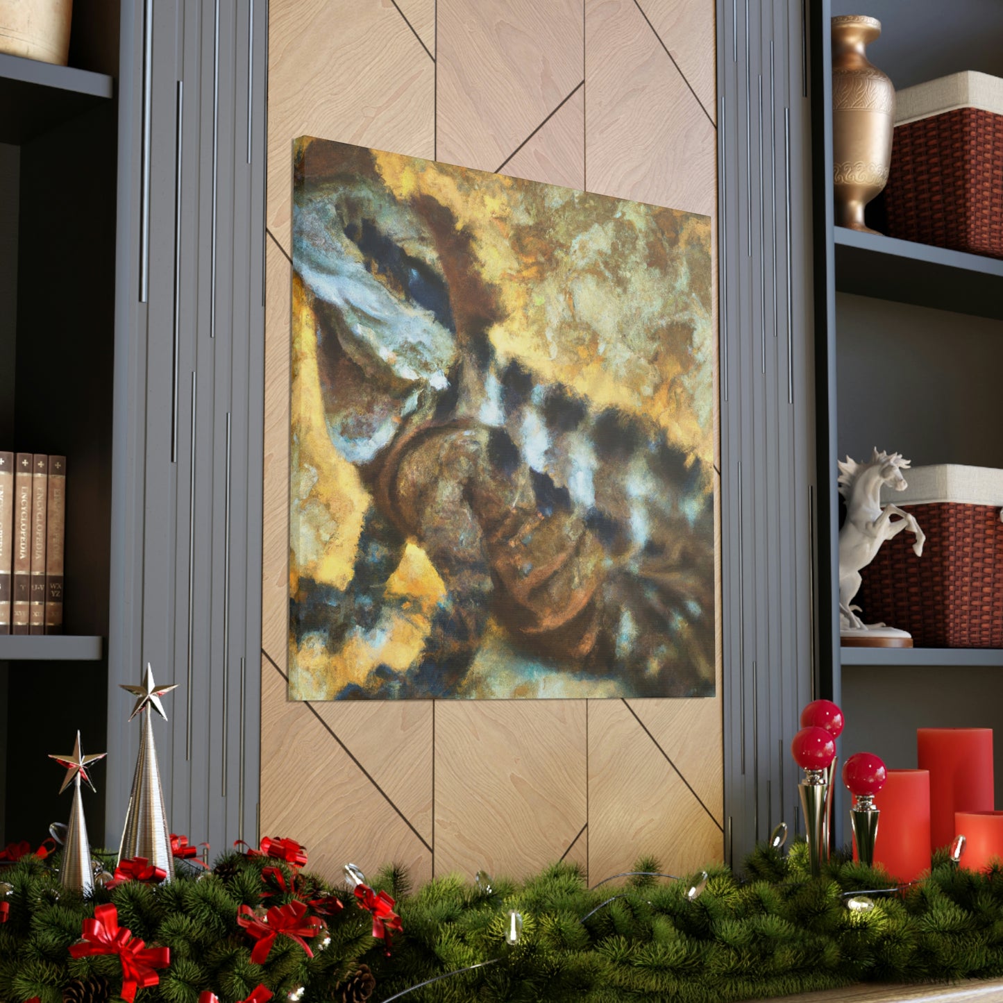 "Fanciful Frilled Lizard" - Canvas