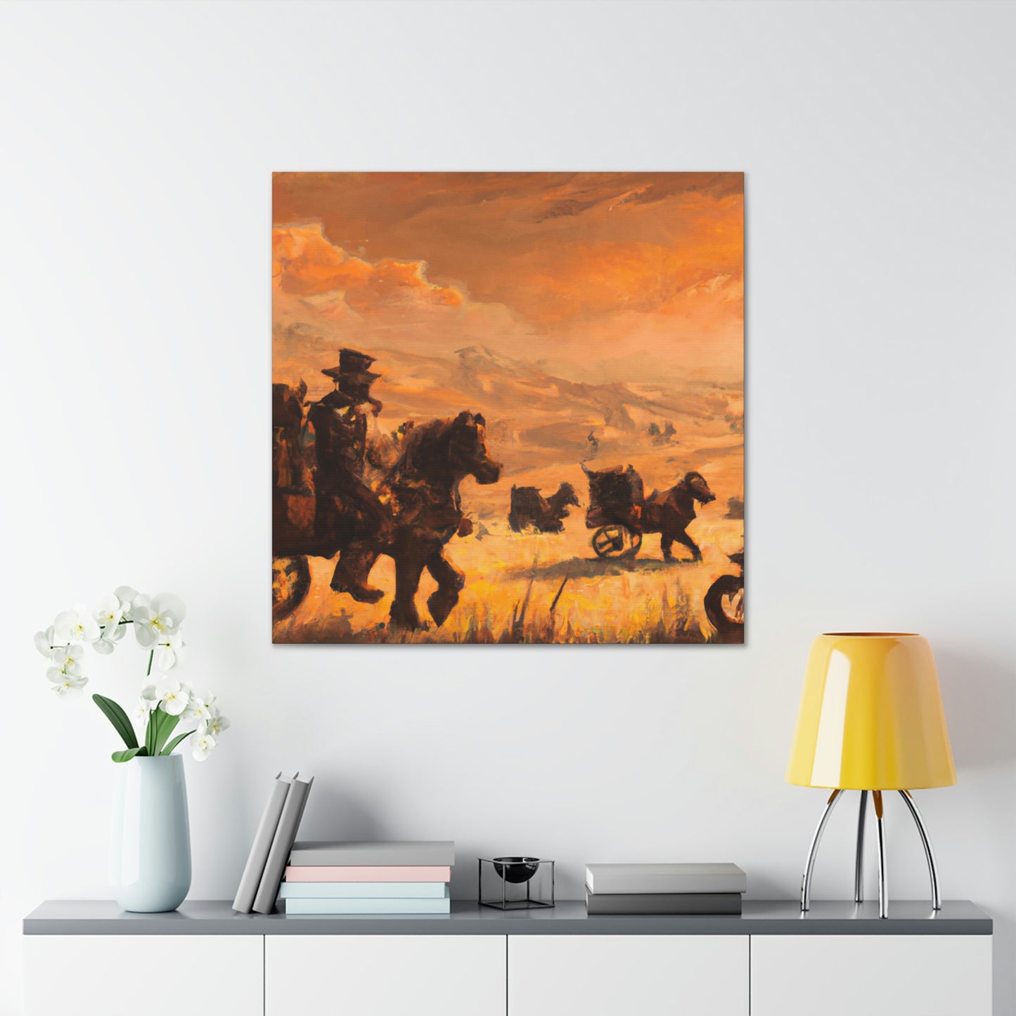 "A Steampunk Grazing". - Canvas