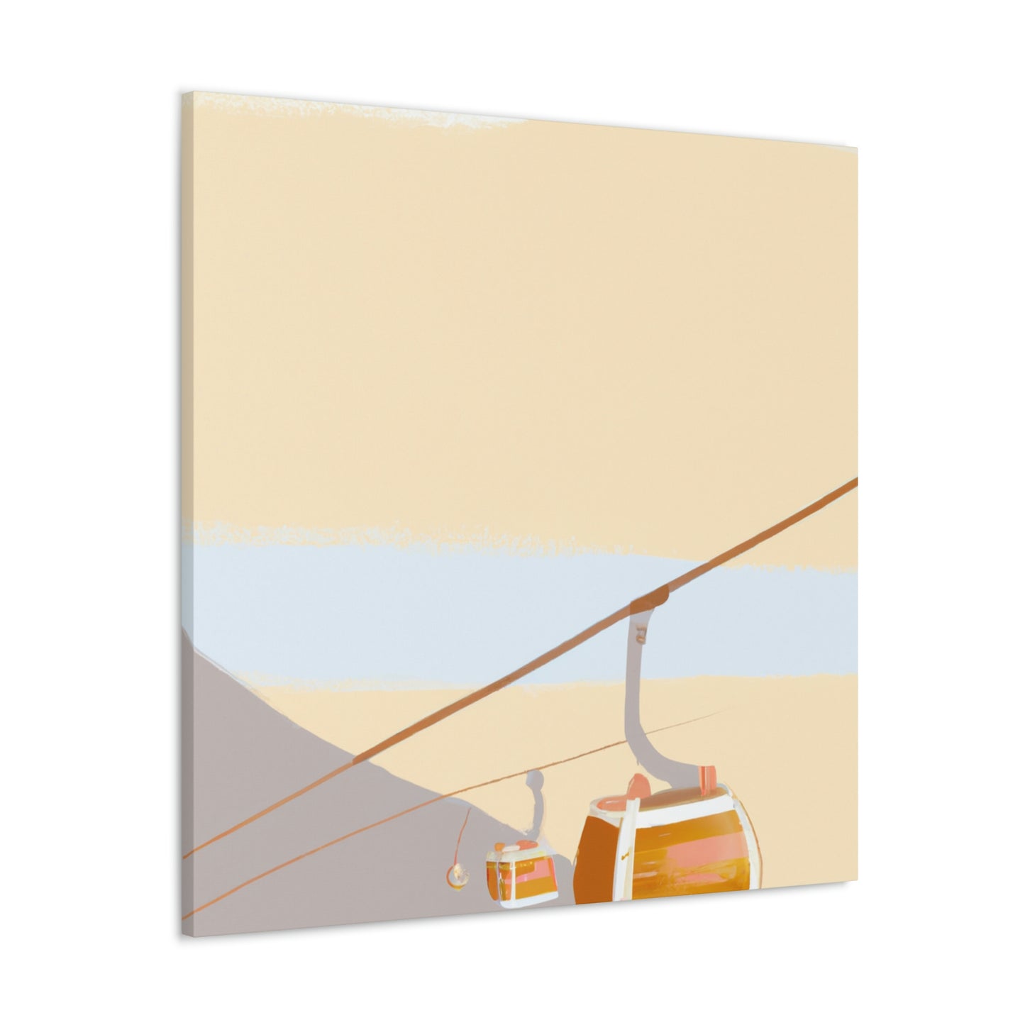 "Cable Car Minimalism" - Canvas