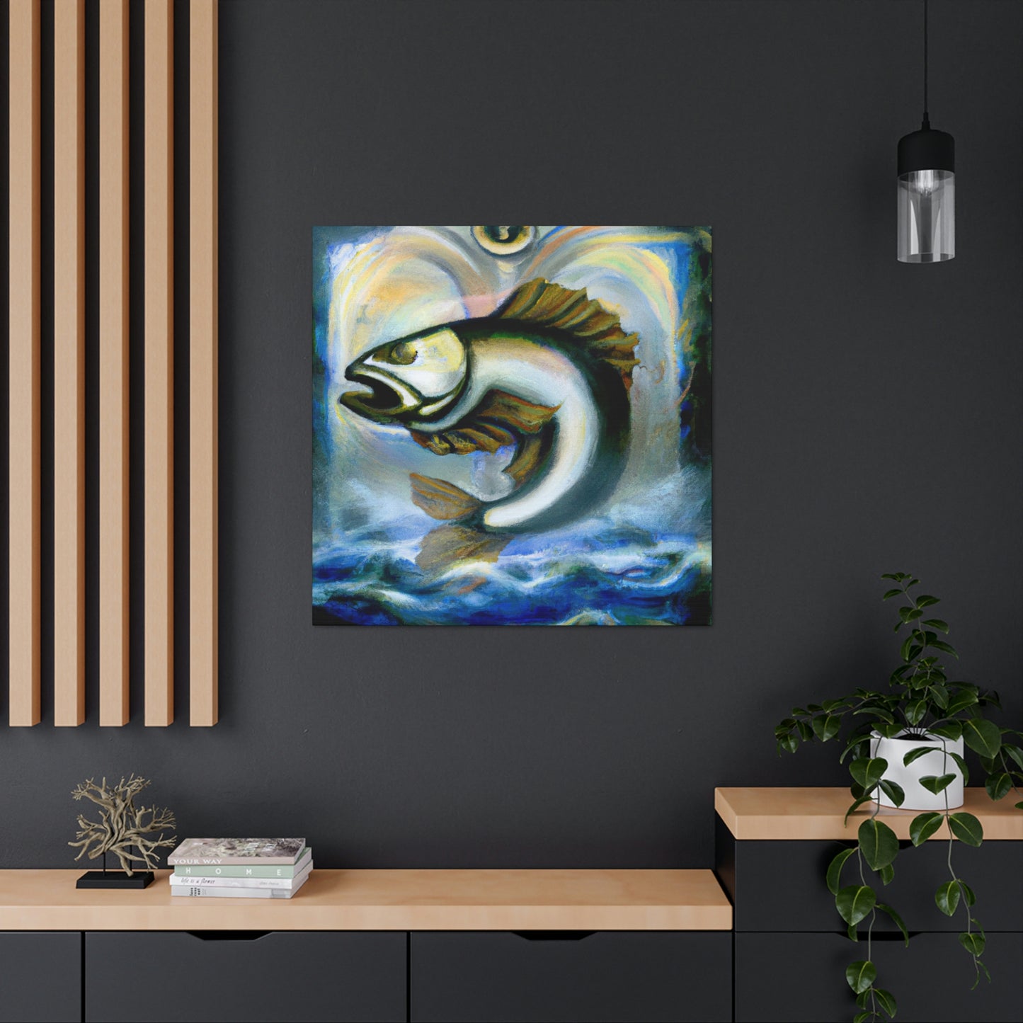 Walleye in Art Deco - Canvas