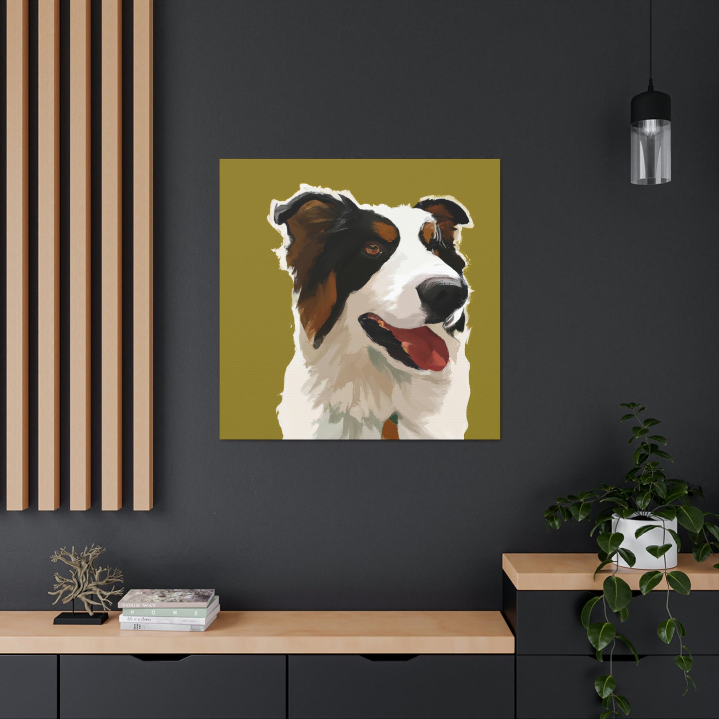 "Border Collie Simplicity" - Canvas