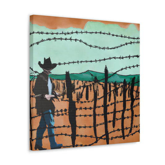 Barbed Wire Discourse. - Canvas