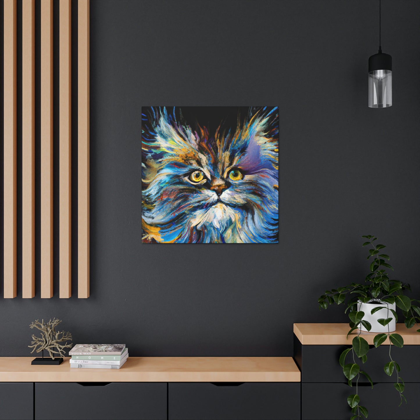 Maine Coon Expressionism - Canvas