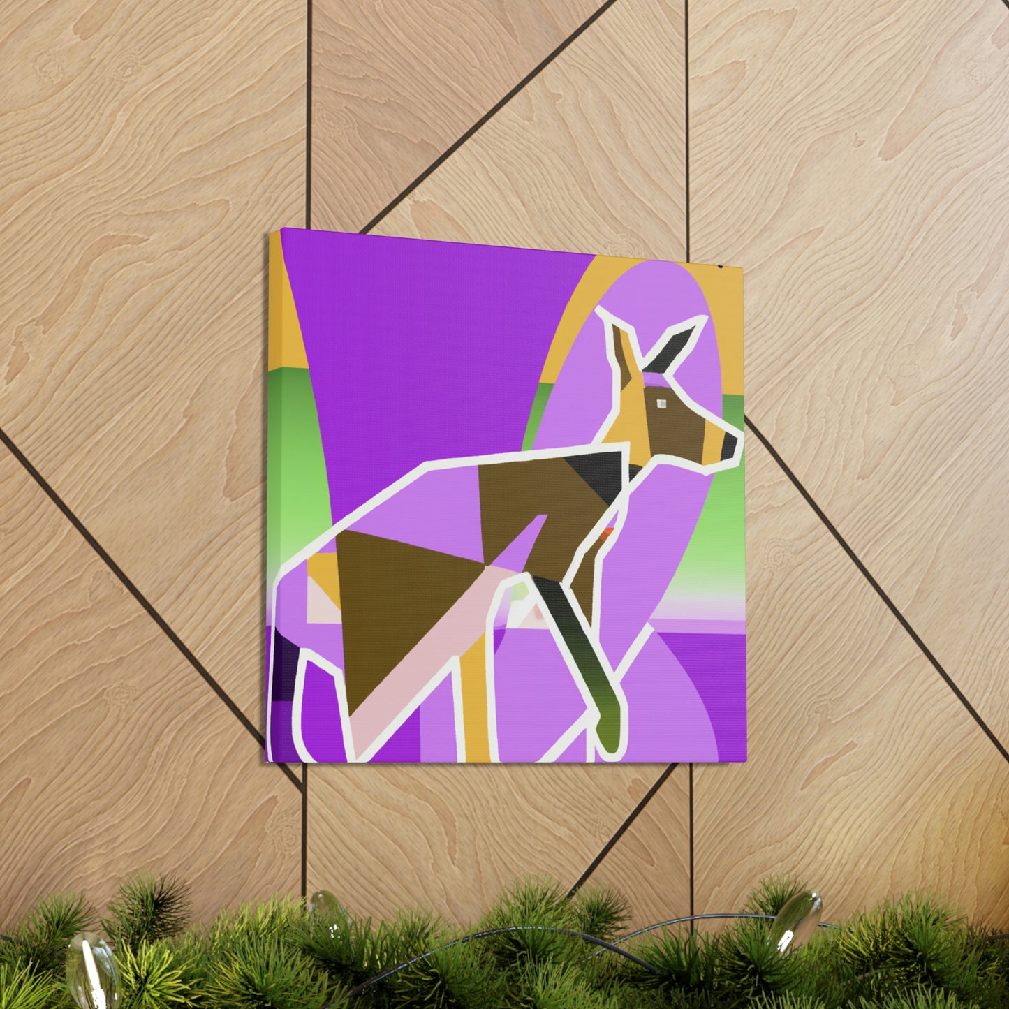 "Wallaby's Whimsical Jazz" - Canvas