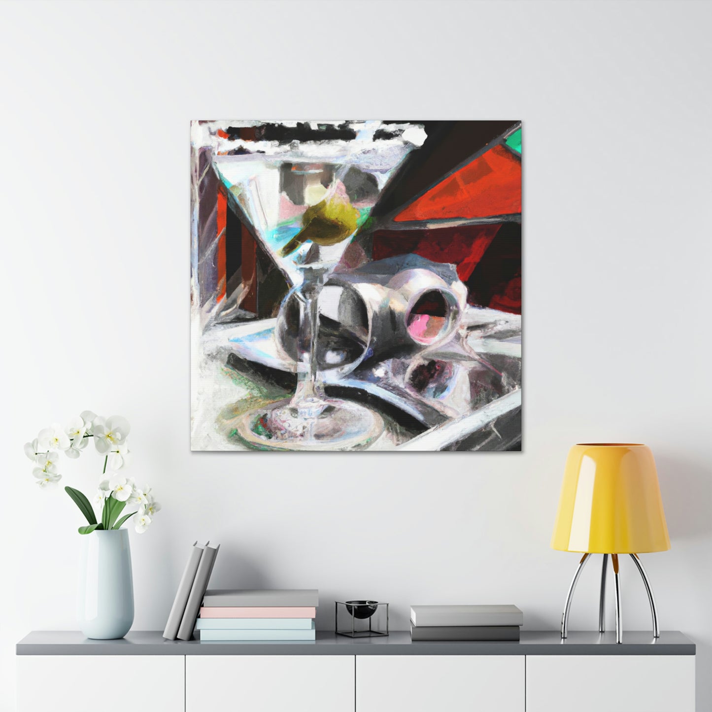 Martini Vibrant Reflection - Canvas