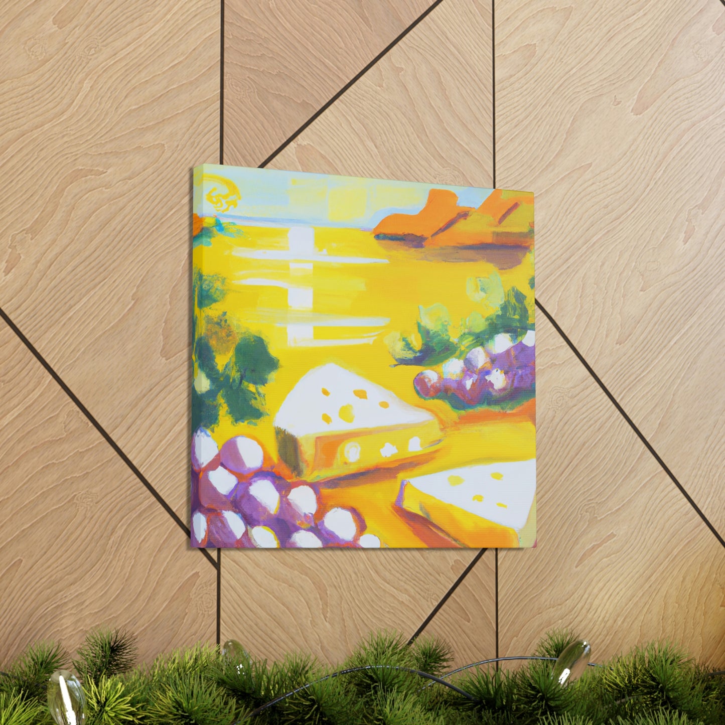 "Cheesy Grapes Abound" - Canvas