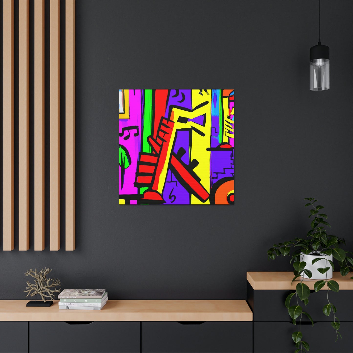 "Flute in Fauvist Hues" - Canvas