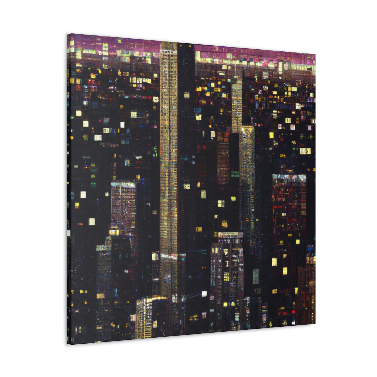 Art Deco Pointillism - Canvas