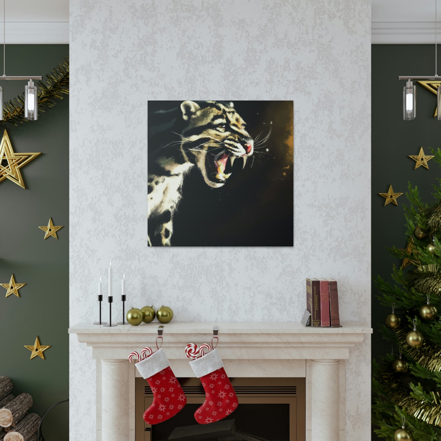 "Clouded Leopard Majesty" - Canvas