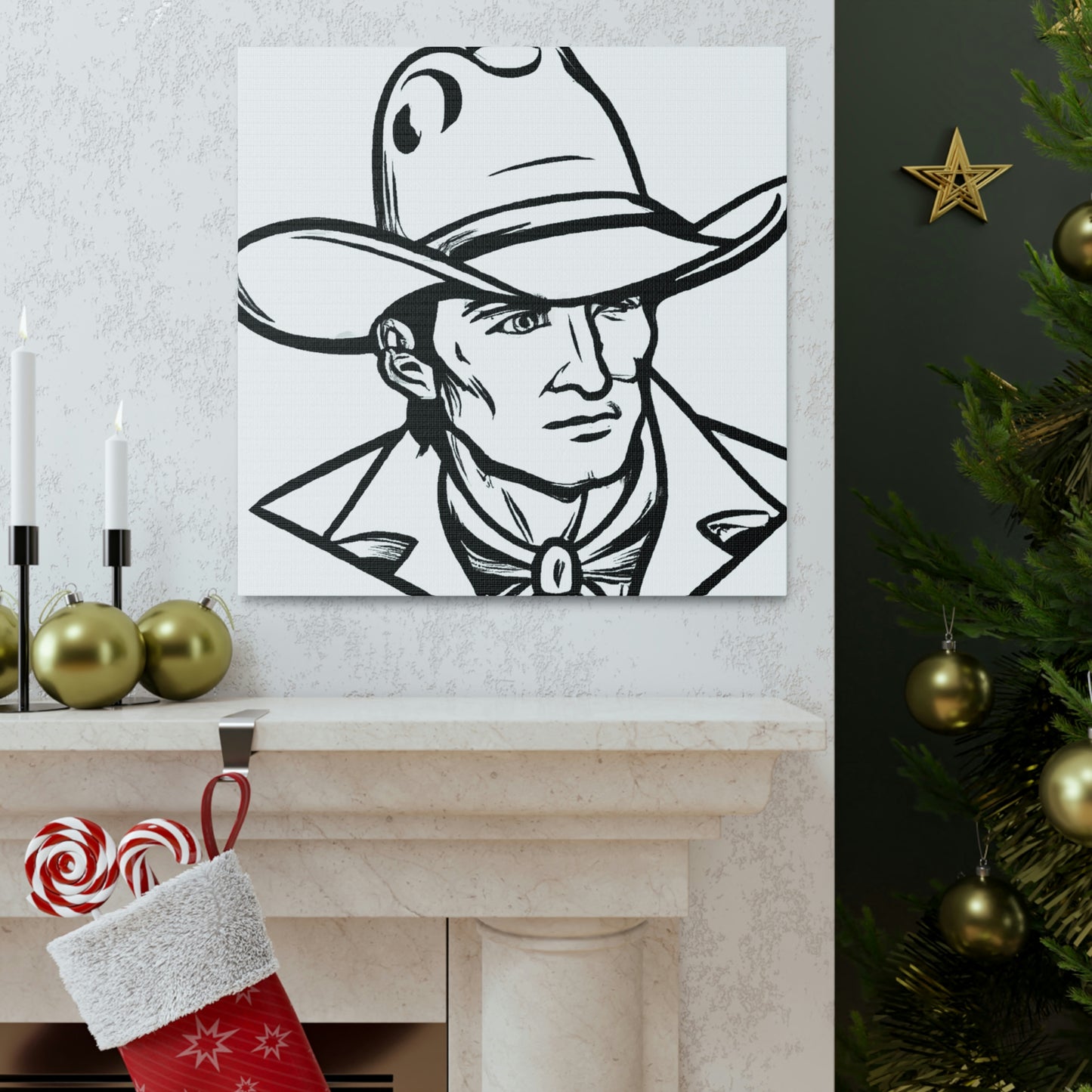 Cowboy Hat Neoclassicism - Canvas