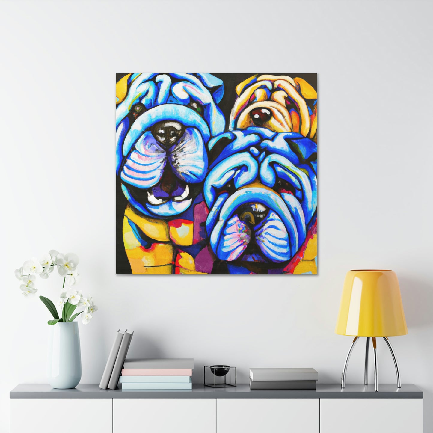 "Shar Pei Abstract Dream" - Canvas