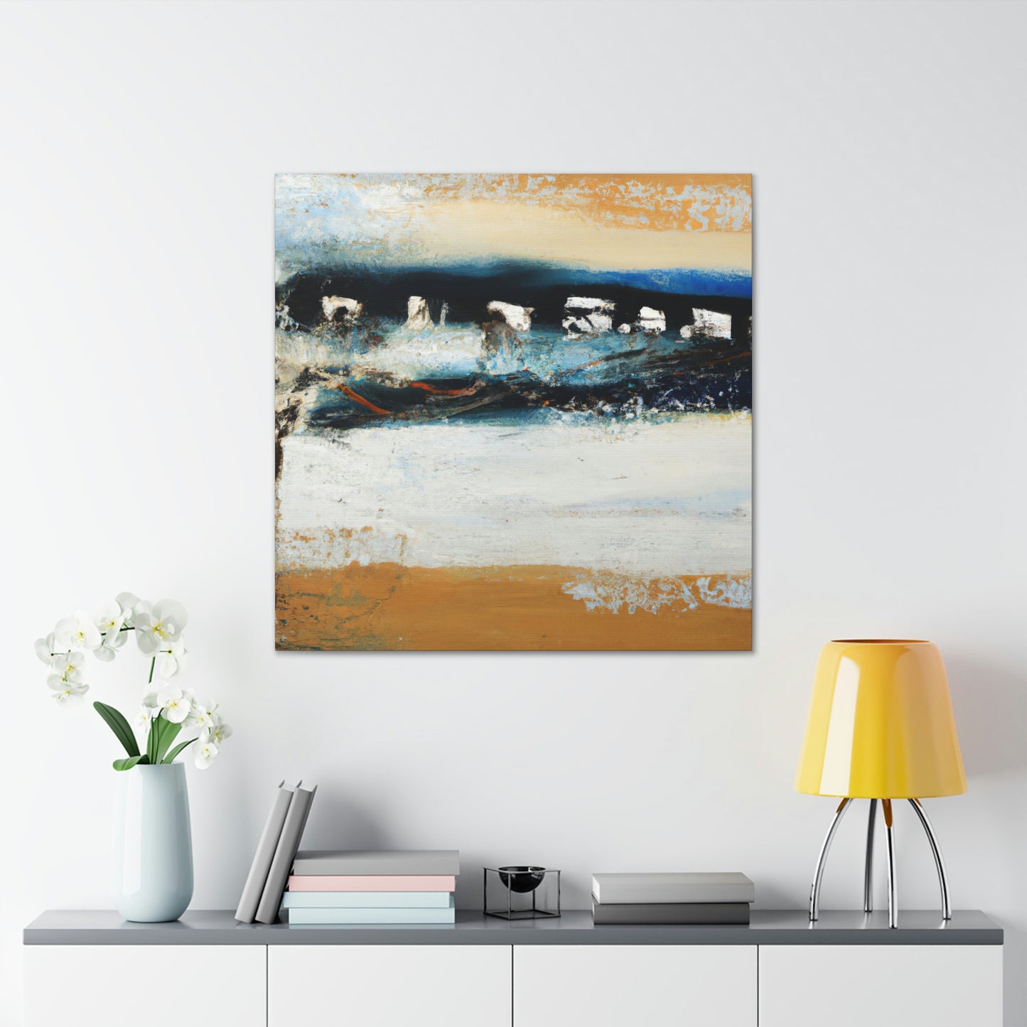 "Tides against the Seawall" - Canvas