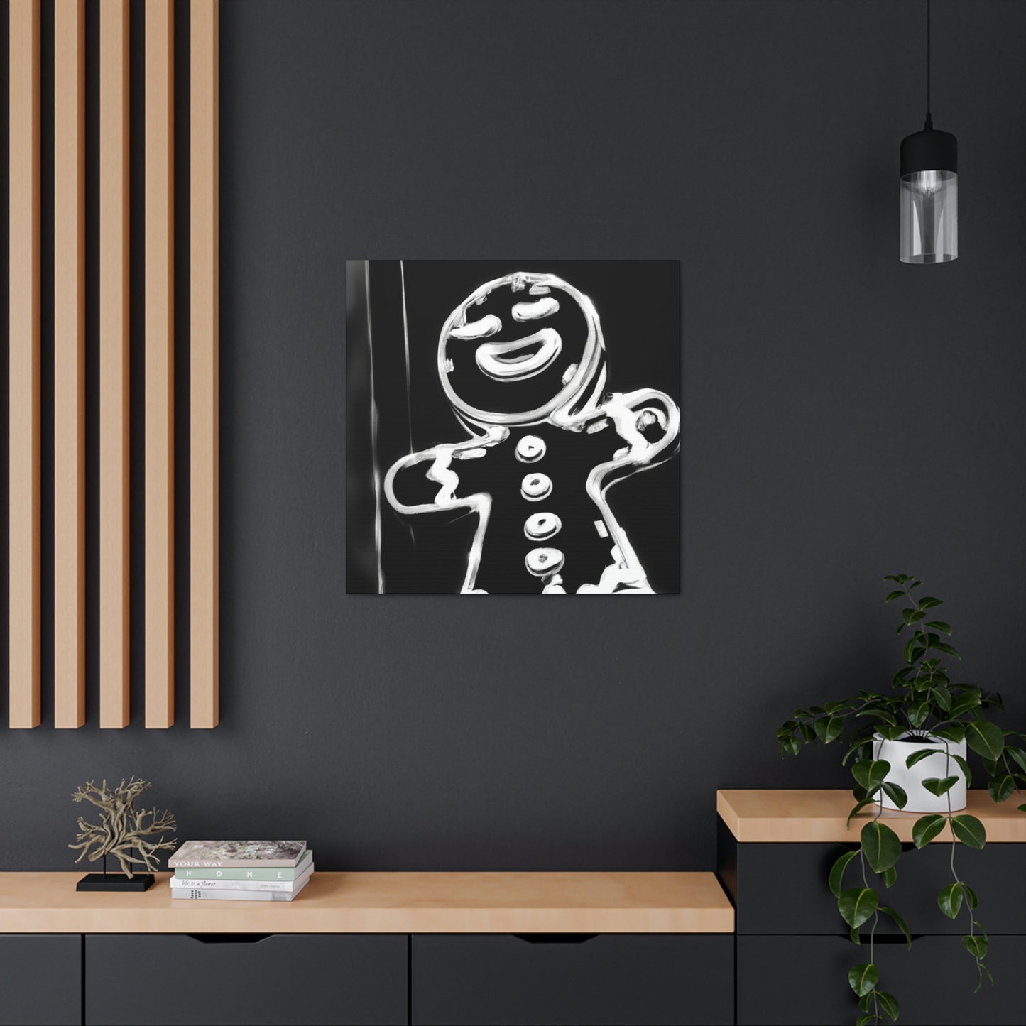 Gingerbread Man Dreaming - Canvas