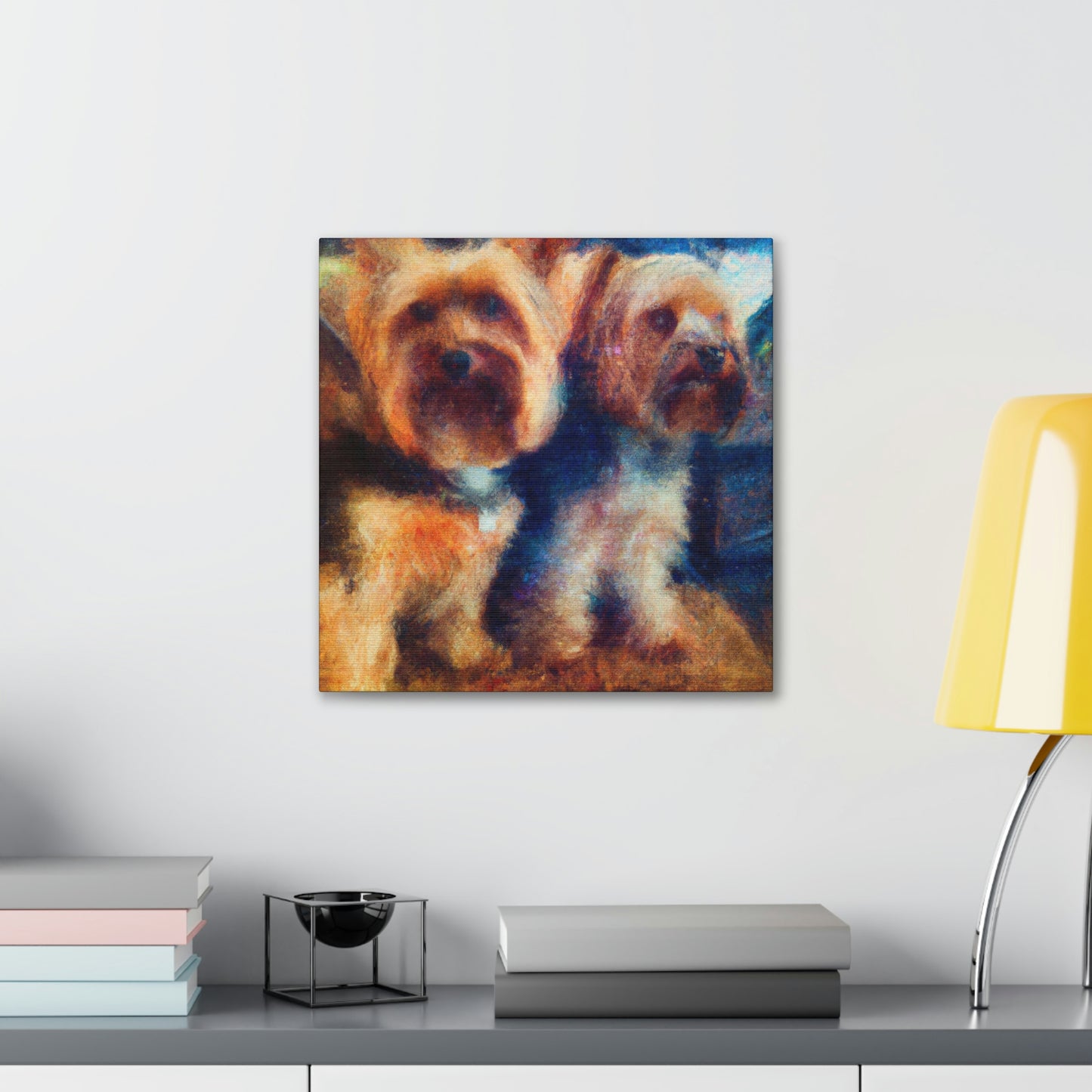 Puppy Love Impressionism - Canvas