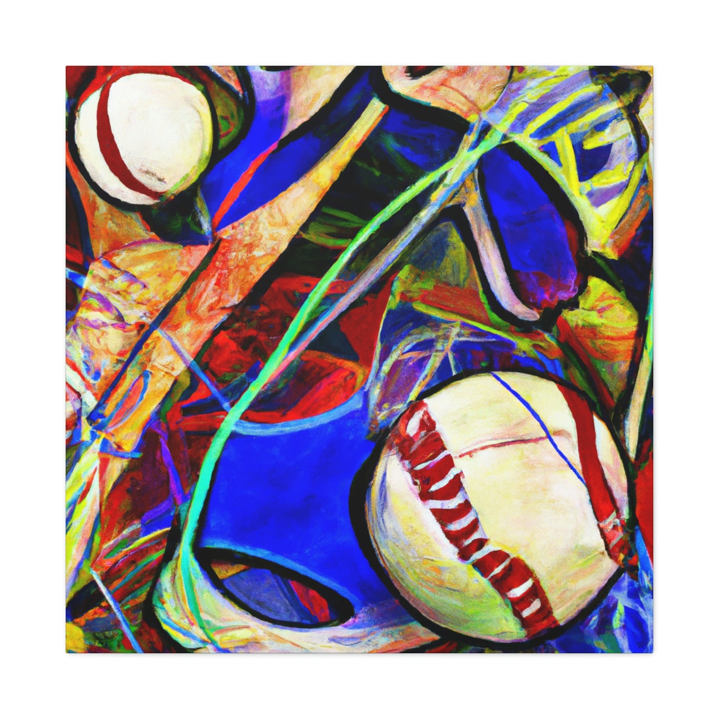 "Baseball: Expressionist Vision" - Canvas