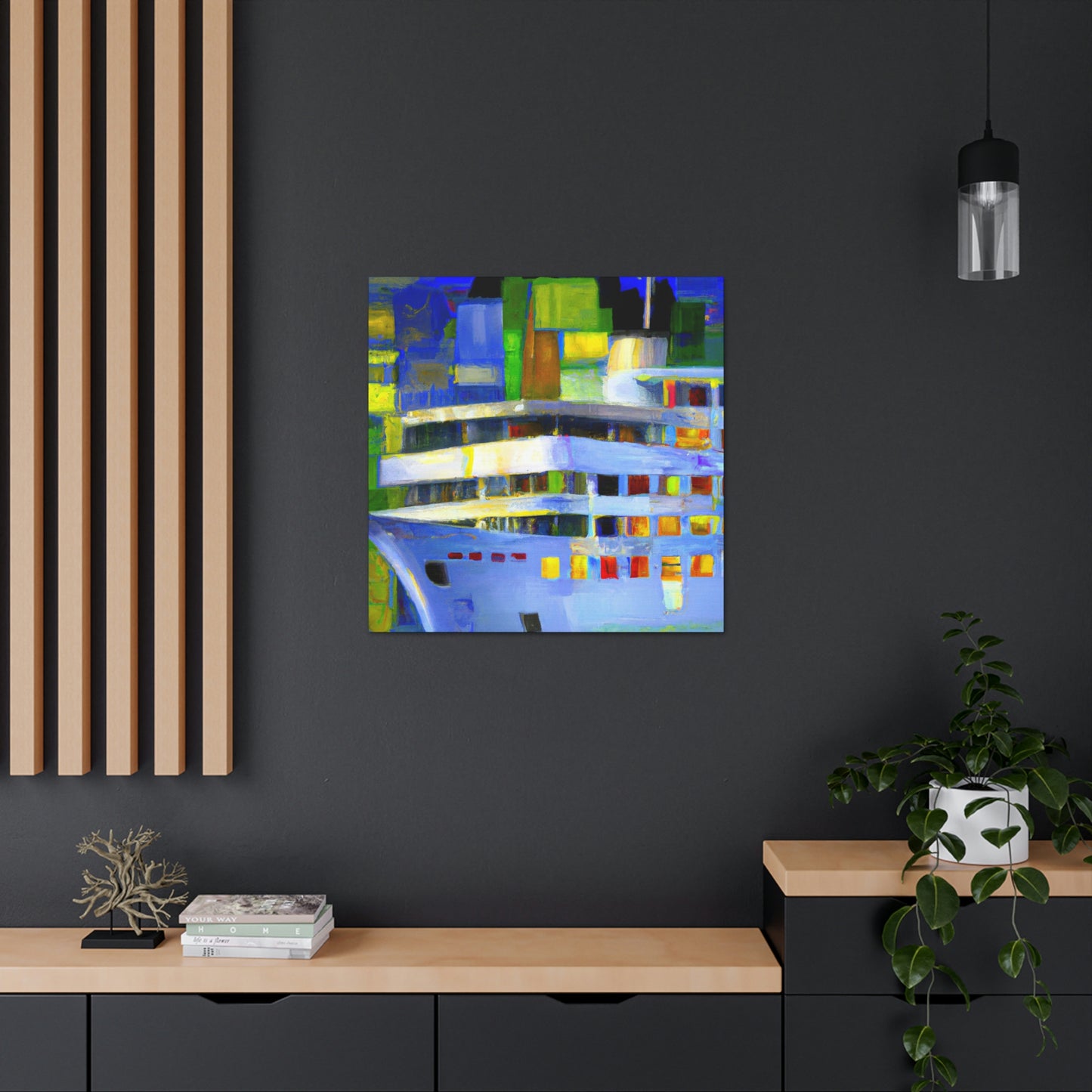 Cruise Ship Abstraction - Canvas