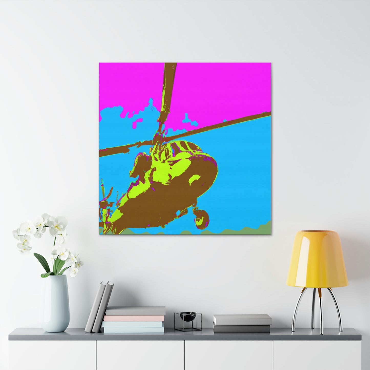 Helicopter Pop Artful - Canvas