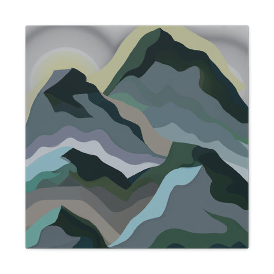 Mountain Reflection Mirage - Canvas