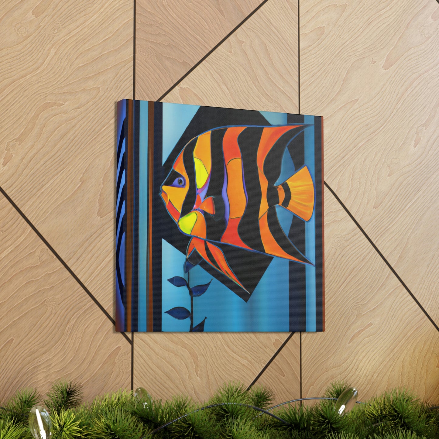 "Stardust Celestial Angelfish" - Canvas