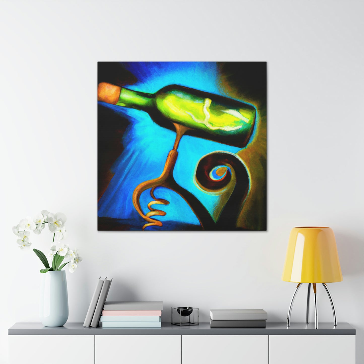 Corkscrew Boils Simmering - Canvas