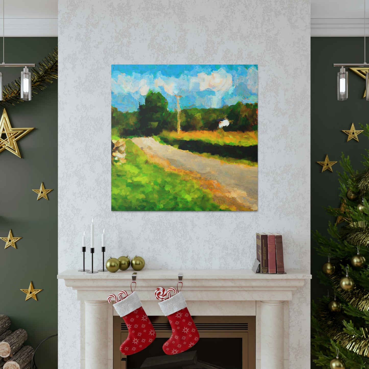 "Country Road Impressionism" - Canvas