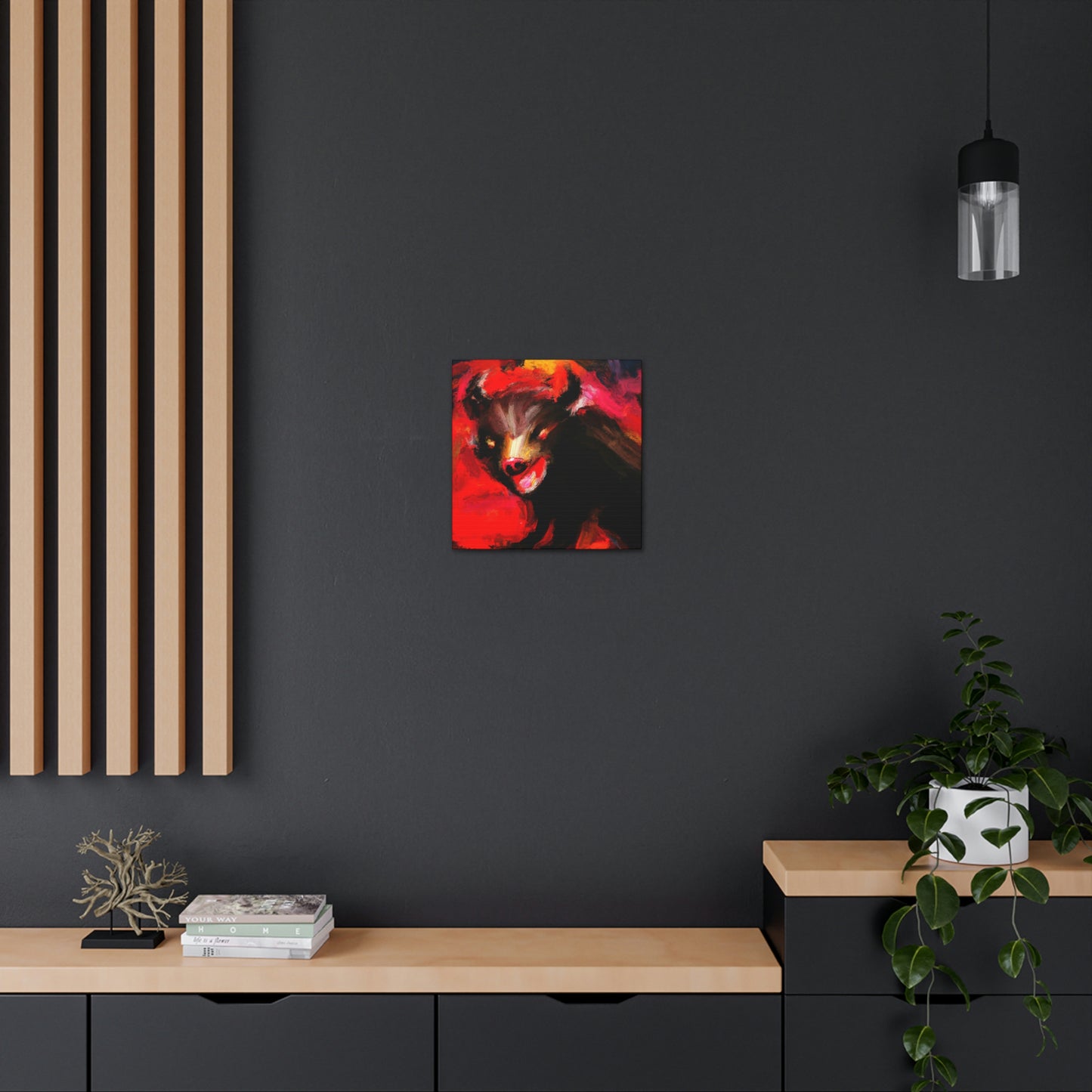 "Tasmanian Devil Emerges" - Canvas