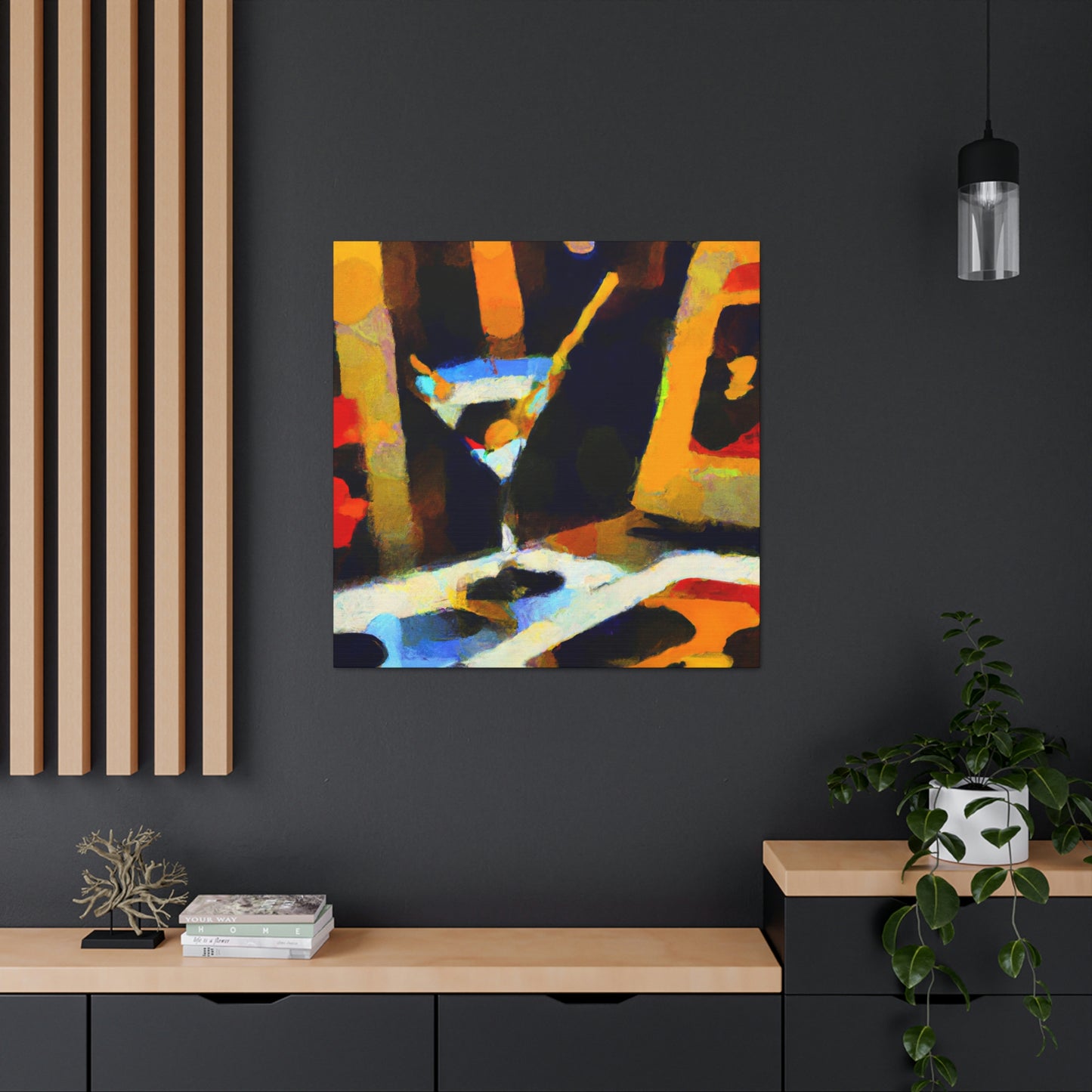 Martini Moment Illuminated - Canvas