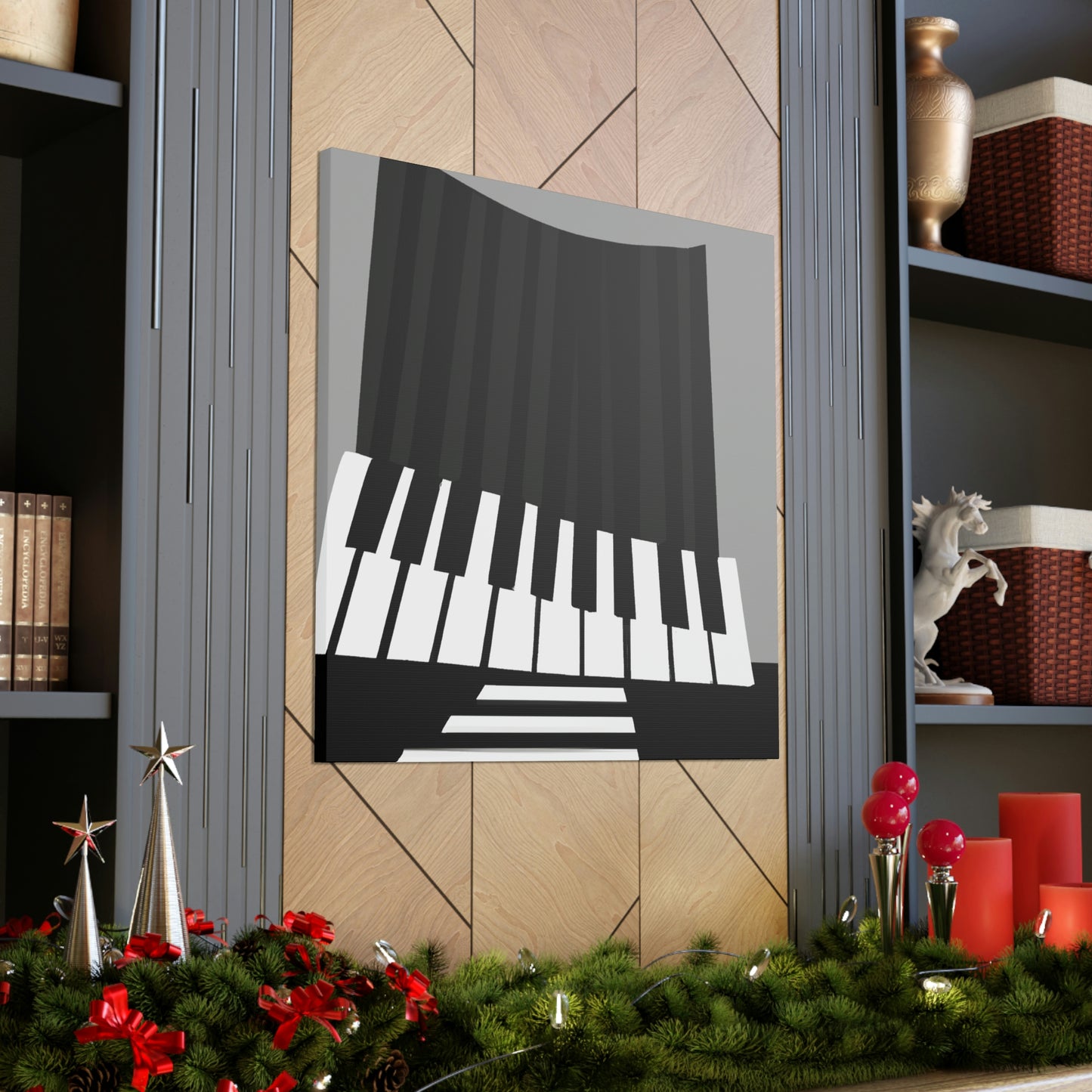 "Piano Reflection Silence" - Canvas